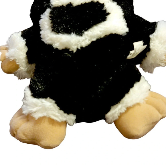 TOY FACTORY Gremlins The Black Mogwai Mohawk Black White Stripe 10" Plush - Picture 14 of 14